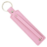 Personalized Rhinestone Letter Key Chain with Adjustable PU Leather