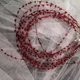 Red Blood Droplet Choker Chain Necklace Gothic Punk Blood Short Chain