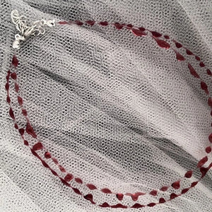 Red Blood Droplet Choker Chain Necklace Gothic Punk Blood Short Chain
