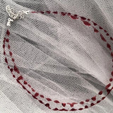 Red Blood Droplet Choker Chain Necklace Gothic Punk Blood Short Chain