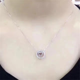 Heart Shape Pendant AAAAA Zircon CZ 925 Sterling Silver Wedding Jewelry Gift