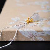S925 Silver Chinese Style Chalcedony Gourd Pendant Necklace