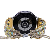Agate Laurel-green Wax Rope Knit Smart Watch Band