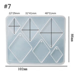 Silicone Mould Pendant Earring Making Mold Crystal Resin