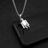 Stainless Steel Limb Activity Robot Pendant Necklace