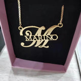 Customized Big Initial Letters Name Necklace Choker