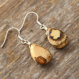Teardrop Amazonite Earrings Faceted Gems Stone Jewelry