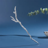 Thai Silver Craft Branch Hairpin Chinese Retro Hanfu Hair Accessory