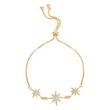 Unique Women Bracelet, Colorfast Star Chain Bangle