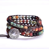Boho 3 Strands Leather Wrap Bracelet