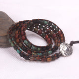 Boho 3 Strands Leather Wrap Bracelet
