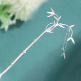 Thai Silver Long Bamboo Hairpin & Light Ladies Jewelry