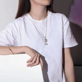 Futao Yulian Hetian Jade Ethnic Clavicle Necklace Pendant