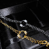 Gemstone Circle Bracelet for Men and Women, Unique Design