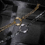 Gemstone Circle Bracelet for Men and Women, Unique Design