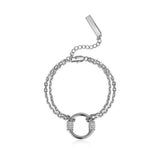 Gemstone Circle Bracelet for Men and Women, Unique Design