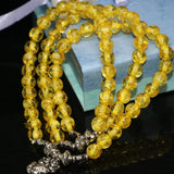 Yellow Resin Popcorn Beads Bracelet DIY Jewelry B2255