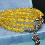 Yellow Resin Popcorn Beads Bracelet DIY Jewelry B2255