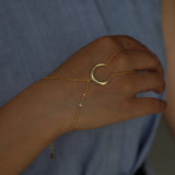 Unique Rose Moon Bracelet Charming Chain Bracelet Sister Gift Jewelry