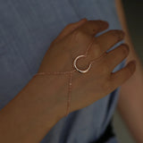 Unique Rose Moon Bracelet Charming Chain Bracelet Sister Gift Jewelry