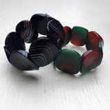 Hip-hop Jewelry Botswana Agate Beads Elastic Bracelet