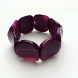 Hip-hop Jewelry Botswana Agate Beads Elastic Bracelet