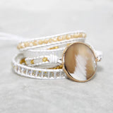 Natural Shell Charm 5 Strands Wrap Bracelets Boho Bracelet Women