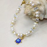 6*8mm Abacus Pearl Beads Bracelet for Women Bangle Parties Cloisonne DIY Jewelry