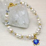 6*8mm Abacus Pearl Beads Bracelet for Women Bangle Parties Cloisonne DIY Jewelry