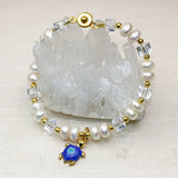 6*8mm Abacus Pearl Beads Bracelet for Women Bangle Parties Cloisonne DIY Jewelry