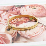 Stainless Steel Frosted Bangle Bracelet for Men and Women