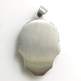 316L Stainless Steel Skull Pendant Heavy Stone