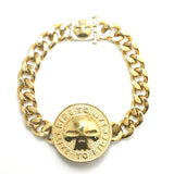 316L Stainless Steel Big Skull Motorcycle Bracelet