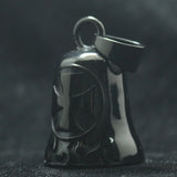 Unisex Stainless Steel Flaming Bell Biker Pendant