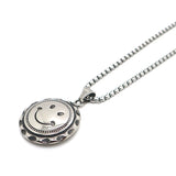 316L Stainless Steel Smiling Face Pendant Chain