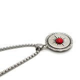 316L Stainless Steel Smiling Face Pendant Chain