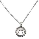 316L Stainless Steel Smiling Face Pendant Chain