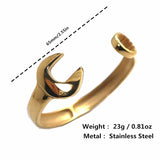 316L Stainless Steel Biker Spanner Bangle