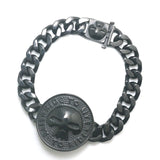 316L Stainless Steel Motorcycle Biker Skull Bracelet