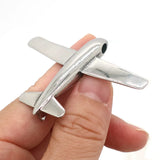 316L Stainless Steel Plane Pendant Chain Unisex Necklace