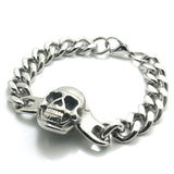 Skull Biker Bracelet for Men Women 316L Stainless Steel Polishing Classic Rider