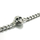 Skull Biker Bracelet for Men Women 316L Stainless Steel Polishing Classic Rider