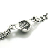 Skull Biker Bracelet for Men Women 316L Stainless Steel Polishing Classic Rider
