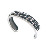 316L Stainless Steel Gothic Skull Bangle