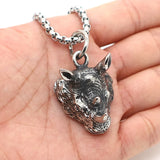 316L Stainless Steel Rhinoceros Pendant