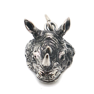 316L Stainless Steel Rhinoceros Pendant