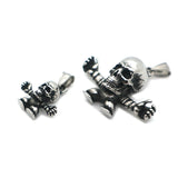 316L Stainless Steel Skull Pendant Chain