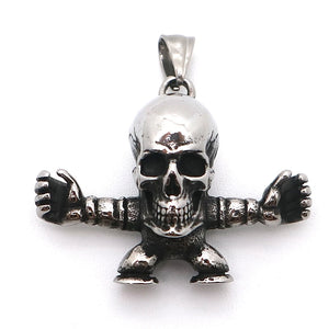 316L Stainless Steel Skull Pendant Chain