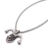 Clown Pendant Stainless Steel Chain Necklace