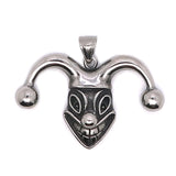 Clown Pendant Stainless Steel Chain Necklace